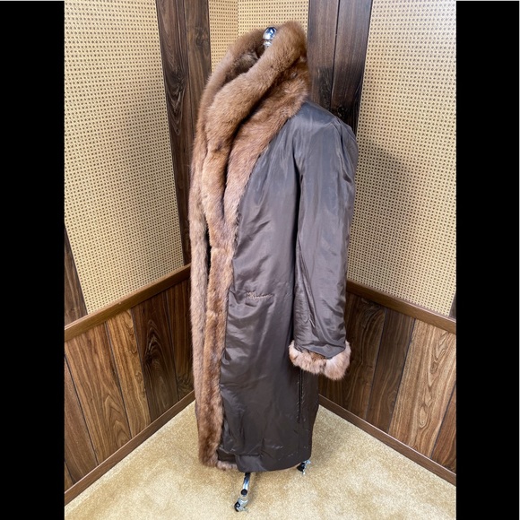 Vintage Maximilian Full Length Russian Sable Fur Coat Large - Picture 9 of 12